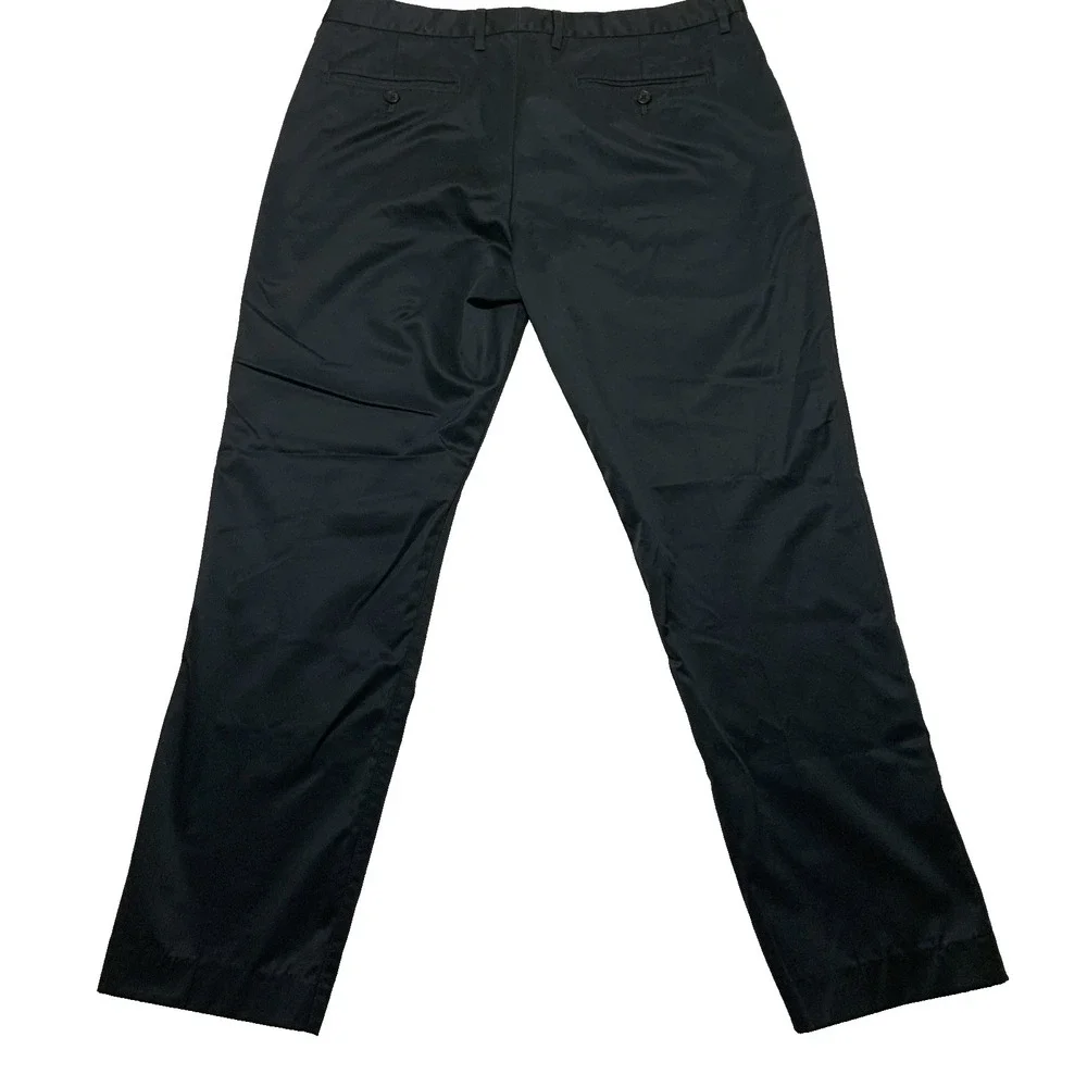 Bonobos Mens 35x30 Monday Stretch Pants Navy Blue Chino Straight Leg Lightweight
